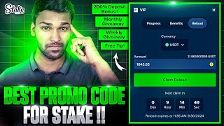 How To Get Free 21 And 200 Deposit Bonus on STAKE [upl. by Aihsekyw]