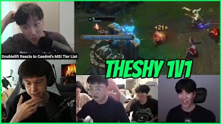 TheShy Plays 1v1s With Rookie amp Uzi Caedrel Reacts To Doublelifts Criticism Of His MSI Tier Lisr [upl. by Yevette399]