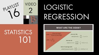 Statistics 101 Logistic Regression Probability Odds and Odds Ratio [upl. by Mariandi354]