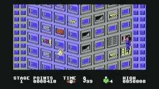 Firetrap  Data East  Commodore 64 C64 gameplay [upl. by Marsha985]