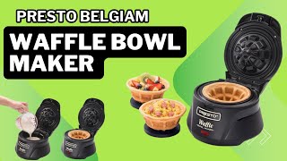 Waffle Bowl Maker  Best Waffle Making Machine  Review [upl. by Emarie557]