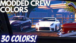 TOP 30 Modded Crew Colors In GTA Online 🔥💨 [upl. by Naziaf]