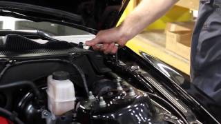 2005 Ford Mustang ROUSH Hood Prop Rod Eliminator Kit Installation [upl. by Eilema159]