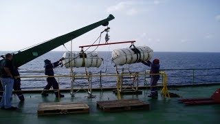 Inflatable Liferafts  Launching Procedure of Liferaft [upl. by Juana]