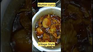 Village style Mutton Curry  Easy and quick mutton curry mutton food viralshort odishafoods [upl. by Salokcin]