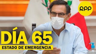 DÍA 65  Martín Vizcarra confirma 99483 casos positivos 883 en UCI y 2914 fallecidos en Perú [upl. by Vastah]