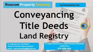 Conveyancing Conveyancing process UK [upl. by Laehcym]