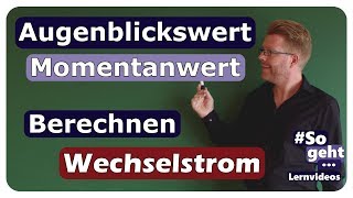 Augenblickswert  Momentanwert  Wechselstrom  Wechselspannung  einfach und anschaulich erklärt [upl. by Eckhardt]