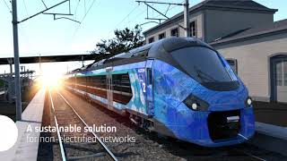 The first hydrogen train in France [upl. by Landre]