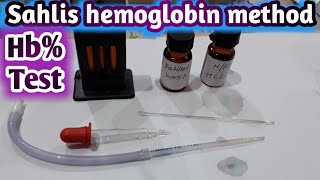 Hb test  Sahlis Acid Hematin Method  Hemoglobin estimation [upl. by Huang788]