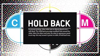 Hold back colors off from the edge of white text amp objects in illustrator on jet black background [upl. by Htebzile809]