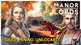 Unlocking Deep Mining Harvesting Barley and Flax and Dealing with Raiders  Manor Lords [upl. by Nwahsel]