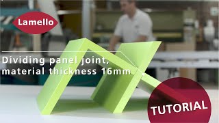 Lamello Tutorial Tenso P14 Dividing panel joint material 16 mm [upl. by Cherilyn661]