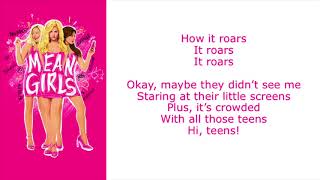 It Roars Lyric Video  Original Broadway Cast of Mean Girls [upl. by Lleinad]