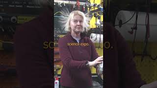 Van de Graaff Generator Brushes engineering electricity highvoltage blonde science energy [upl. by Sucramaj274]