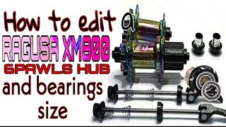 how to edit a ragusa xm800 6pawls hubpano mag edit ng hubat sukat ng bearing nito Raidenworks [upl. by Ellenej]