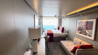 Room review cabin 6260 infinite veranda Celebrity Ascent Rome to Barcelona August 10 2024 [upl. by Aitital]