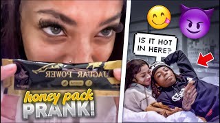 HONEY PACK PRANK ON ASKKJ 🔥🔥 gets spicy [upl. by Drisko]