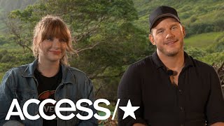 Chris Pratt Recalls Going On A Date To Jurassic Park In 93 Bryce Dallas Howard On Fallen Kingdom [upl. by Negam390]