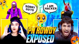 Pn Rowdy Exposed 🥵 Rowdy And Rex Hacker 😡Most Awaited Match 🥵  Insane 2v4 Battle  Garena Free Fire [upl. by Eceela]