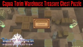 Capua Torim Warehouse Treasure Chest Puzzle Tales of Vesperia Definitive Edition [upl. by Hube93]