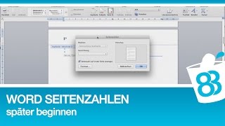 Word Seitenzahlen später beginnen  Anleitung für Word 2010 [upl. by Olmsted]