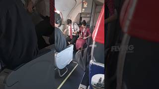 Flight attendant seatbelt is different from the passengers [upl. by Meggi]