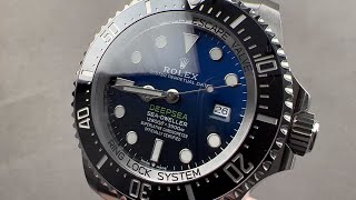 Rolex Deepsea Sea Dweller DBlue quotJames Cameronquot 126660 Rolex Watch Review [upl. by Ardua349]