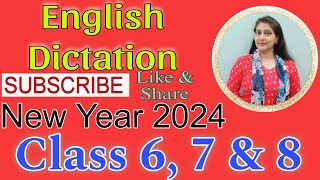 Dictation in English 54 for class 6 7 and 8th ll English Dictation ll Write dictation in English [upl. by Artenak920]