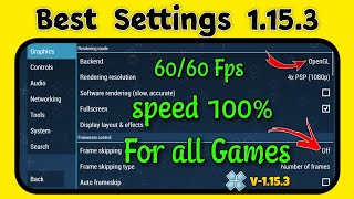 PPSSPP Best Settings For Android  No Lag Smooth Gameplay [upl. by Koo]