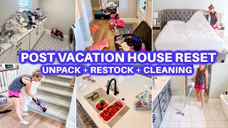 CLEAN WITH ME  HOUSE RESTOCK RESET POST VACATION  CLEANING MOTIVATION  JAMIES JOURNEY  CLEANING [upl. by Doty823]