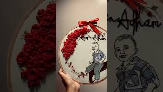 Embroidery hoop costamized hoop art [upl. by Etennaej996]