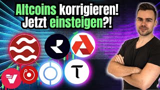 Altcoins korrigieren stark  Jetzt einsteigen  Alle Märkte Chartanalysen [upl. by Justen]