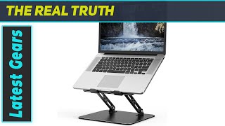 Adjustable Laptop Stand for Desk  Best Portable Laptop Holder for Comfort and Cooling [upl. by Ahkeber]