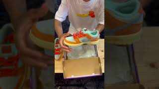 SB Dunk Low Pro Orange Emerald Rise  Noise Aqua DV5429800 [upl. by Osmen]