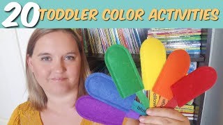 20 Toddler Color Activities [upl. by Latouche]