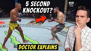 CRAZIEST Knockout at UFC 262  Doctor Explains Edson Barboza Rare DELAYED Knockout [upl. by Lavinia]