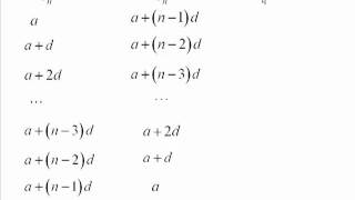 Arithmetic Series  Proof of the Sum Formula for the First n Terms [upl. by Llebana]