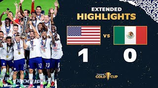 Extended Highlights USA 10 Mexico  2021 Gold Cup Final [upl. by Nalahs]