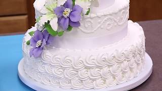 How To Make Your Own Buttercream Wedding Cake  Part 1  Global Sugar Art [upl. by Tollman]