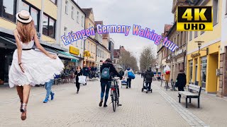 14 GERMANY  ERLANGEN CITY WALKING TOUR 4K Du lịch Đức  tham quan thành phố làng đại học [upl. by Minni]