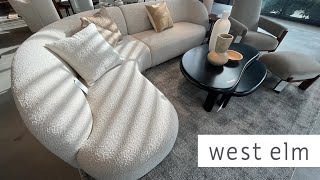 WHATS NEW AT WEST ELM 2024 SOFAS TABLES FURNITURE IN STORE WALKING [upl. by Schaumberger169]