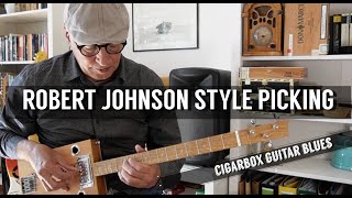 robert johnson style picking [upl. by Hellah]