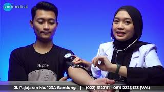 Tutorial Cara Pengukuran Tekanan Darah Menggunakan Tensimeter Manual  Tensimeter Aneroid [upl. by Elatia31]