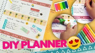 DIY  FAÇA SUA PRÓPRIA AGENDA E PLANNER [upl. by Eirahcaz]