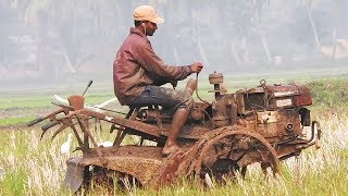 Hand Drive VST Tractor 130 DI  Farmers Power Tiller  Tractor Videos  Palleturi Village [upl. by Prendergast777]