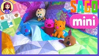 Sago Mini Tuck Me In Quilt Bed with Plushies Review Silly Play  Kids Toys [upl. by Mariande707]