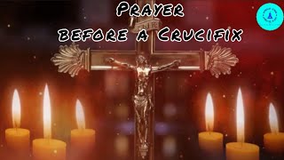 Powerful Prayer before a Crucifix  Plenary indulgence [upl. by Ahsiram178]