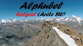 Alphubel  Rotgrat Arête W [upl. by Suehtomit]