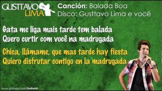 Gusttavo Lima  Balada Boa Letra en EspañolPortugués  YouTubeflv [upl. by Maclaine]